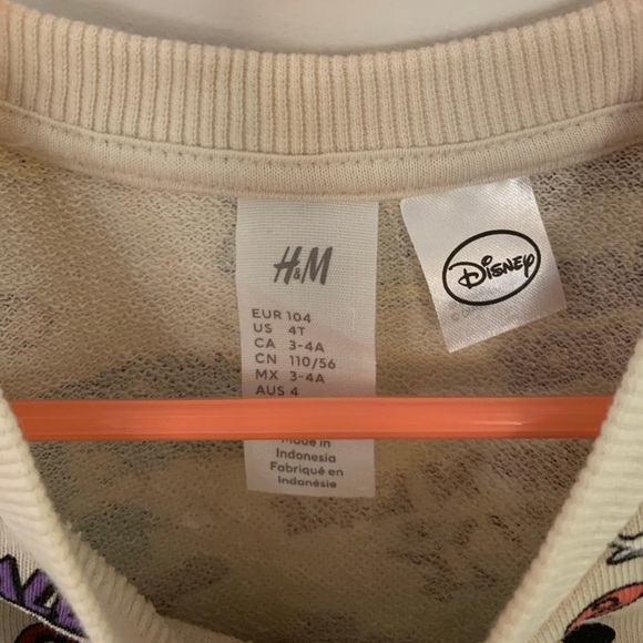 H&M Disney sweatshirt dress! 4T! EUC! - Picture 2 of 2